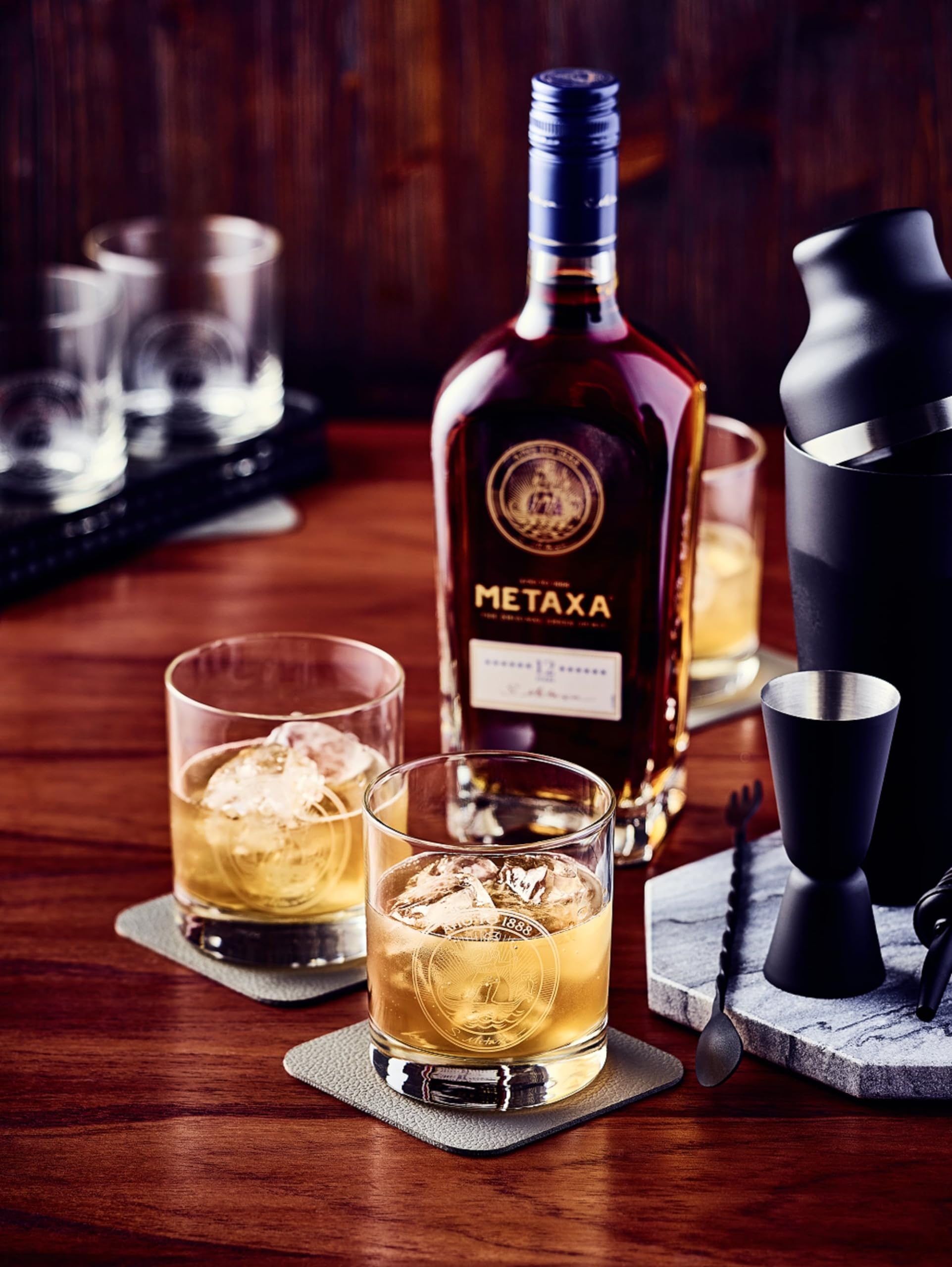 Metaxa 12 Sterne mit 40% vol. | Einzigartiger Brandy aus Griechenland (1 x 0,7l)