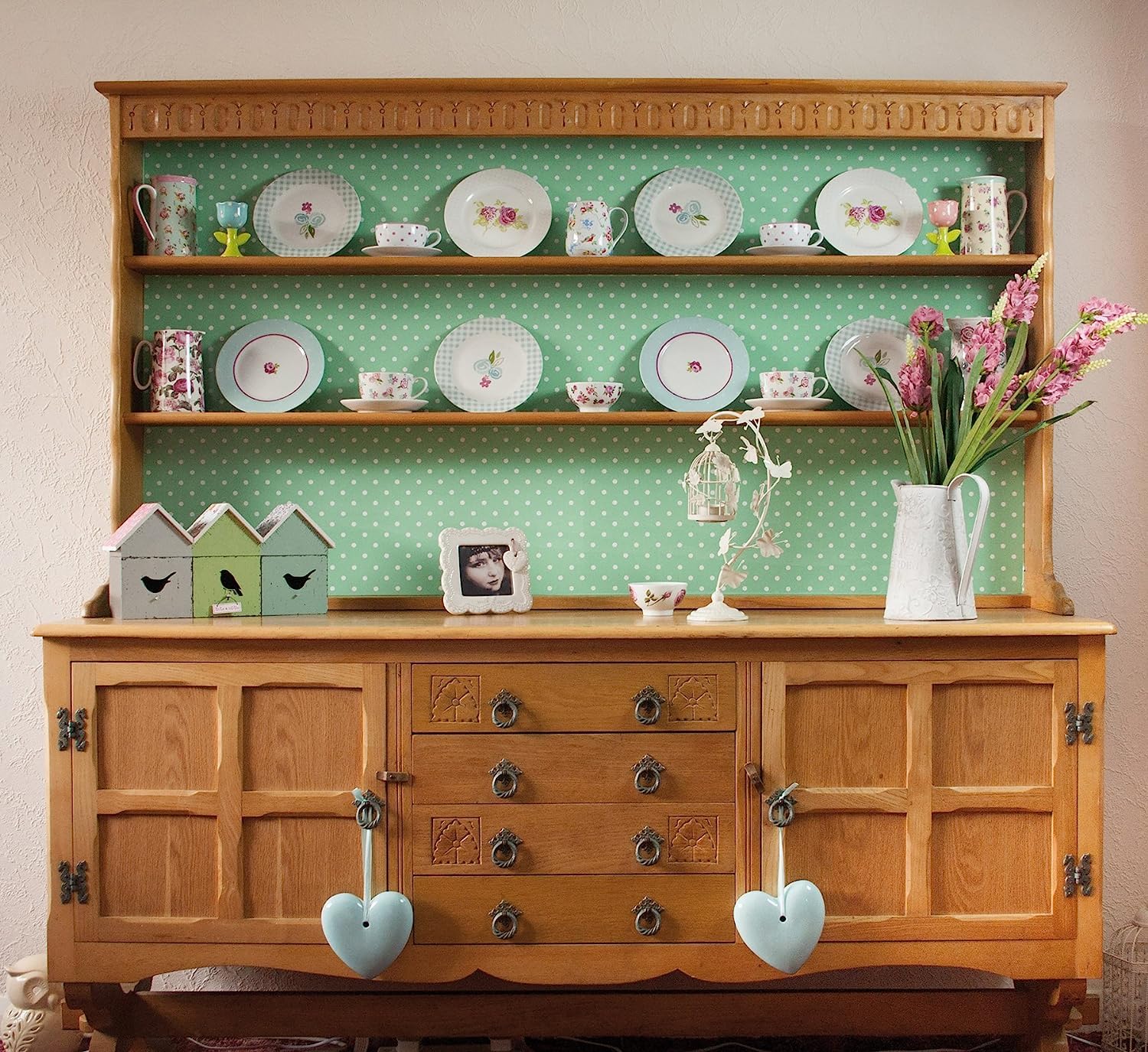 d-c-fix 346-0648 Mint Polka Dot Adhesive Film