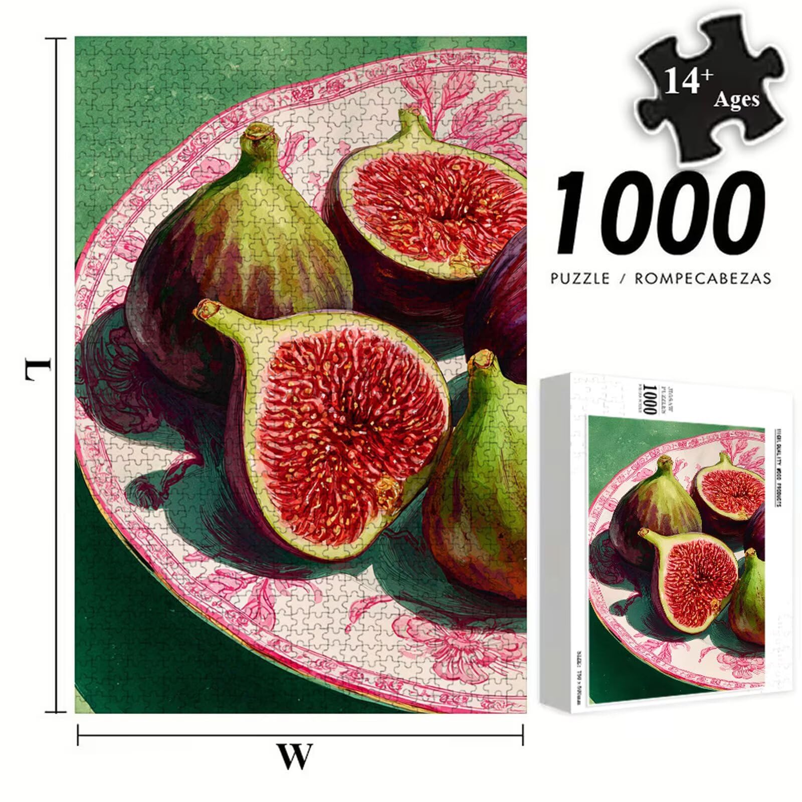5000 Pezzi Puzzle Adulti - Frutta & Verde - Fabbricazione in Legno Robusto (Forma Classica) - Decorazione Murale con Poster - Prodotto Riservato ad Adulti e 14 Anni in Su (181x105cm) P3#865