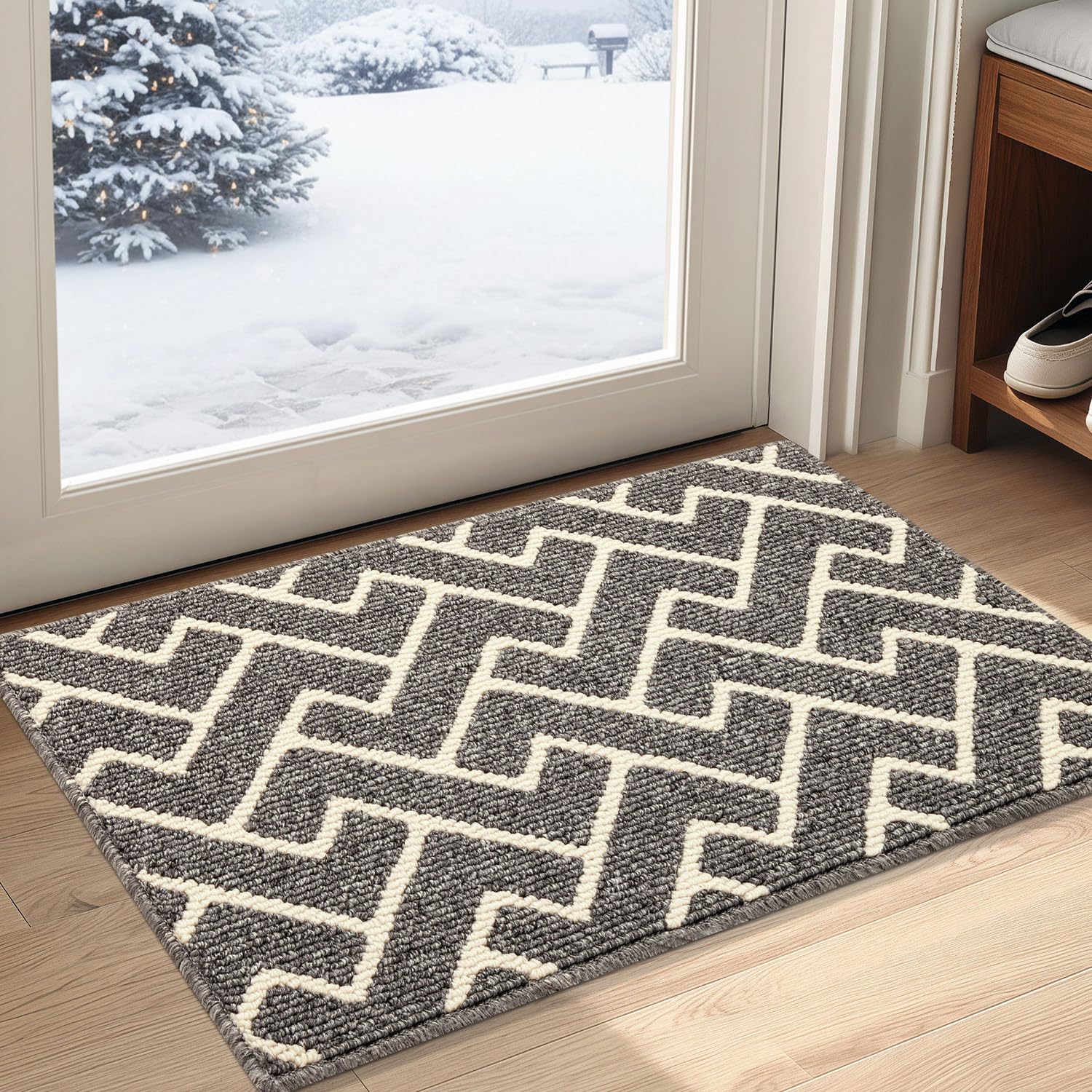 Sponsored Ad – Indoor Door Mats,50x80cm Door Mat Non Slip Backing,Dirt Trapper Mat Absorbent Non-Slip Doormat for Entrance,Inside,Kitchen,Front Back Door,Pets and Garden-Grey