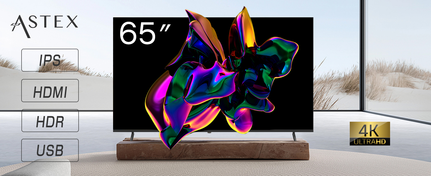 Amazon.co.jp: ASTEX 65インチ モニター 4K 大型液晶ディスプレイ HDR
