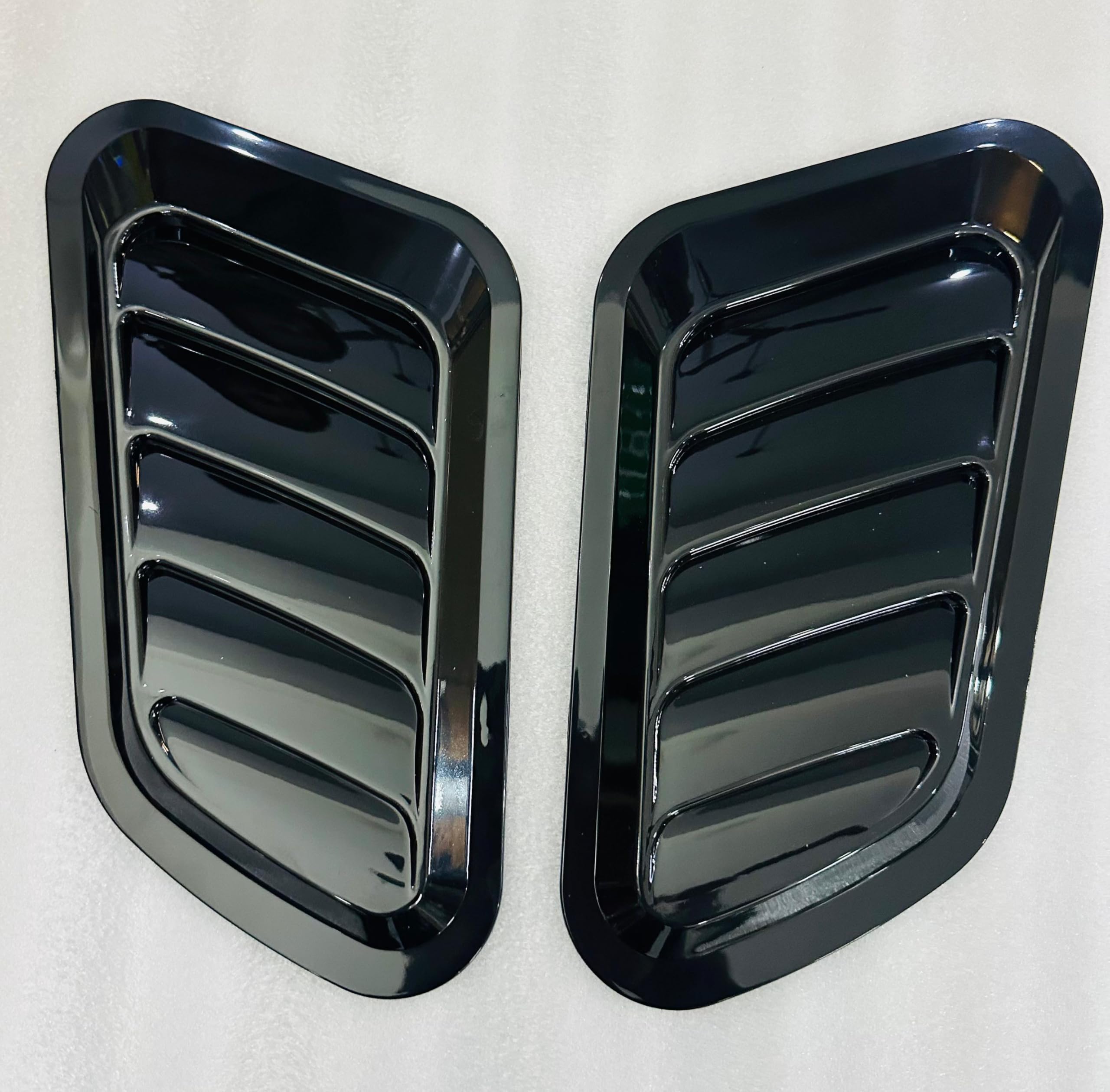 Black Bonnet Hood Scoop Decorative Air Flow Intake Vent Cover Universal Car Decorative Vent Cover Stickers For all Cars-image-28