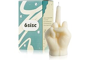 Danish Pastel Scented Middle Finger Candle: Funky Room Decor Aesthetic