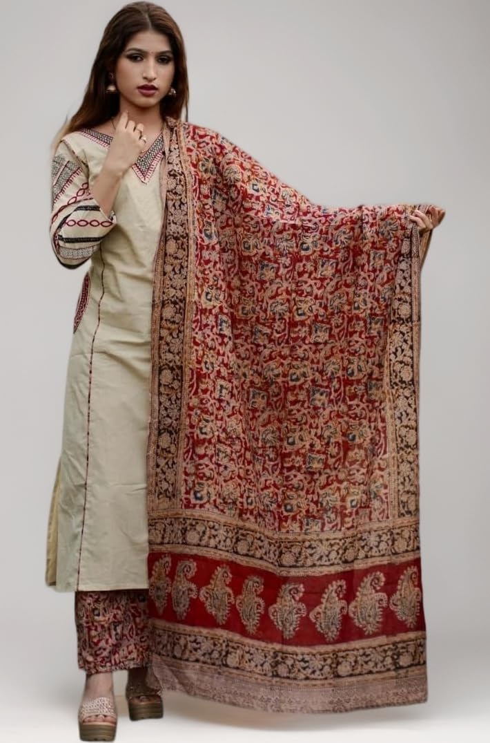 Women's Rayon Viscose Straight Kurta Set with Palazzo and Dupatta | Stylish Long Kurti Dress for Festive, Party, and Ethnic Wear