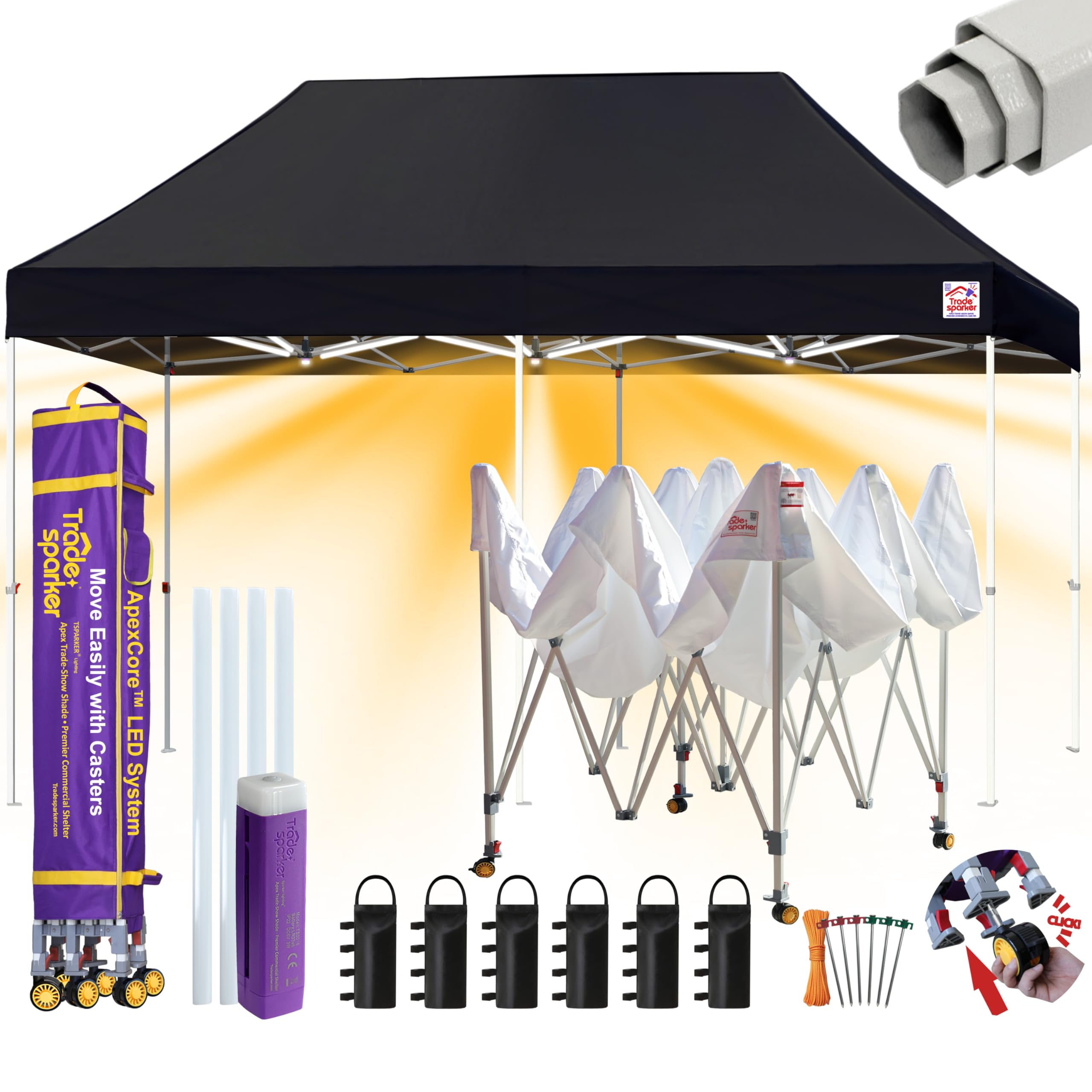 Tradesparker 10x20 Pop Up Canopy Tent