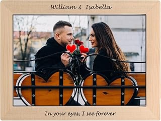 Personalized Passion Wooden Picture Frames 8x10 in Horizontal - Light Wood Vintage Picture Frames - Custom Rustic Wood Photo Display for Wall Mounting and Tabletop - 8x10