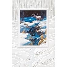 Pumpernickel Press Embossed Christmas Greeting Cards Boxed Set Winter Sonata, 16 Count
