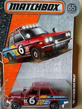 Matchbox '70 Datsun 510 Rally RED DIECAST CAR 15/20 MBX Off Road