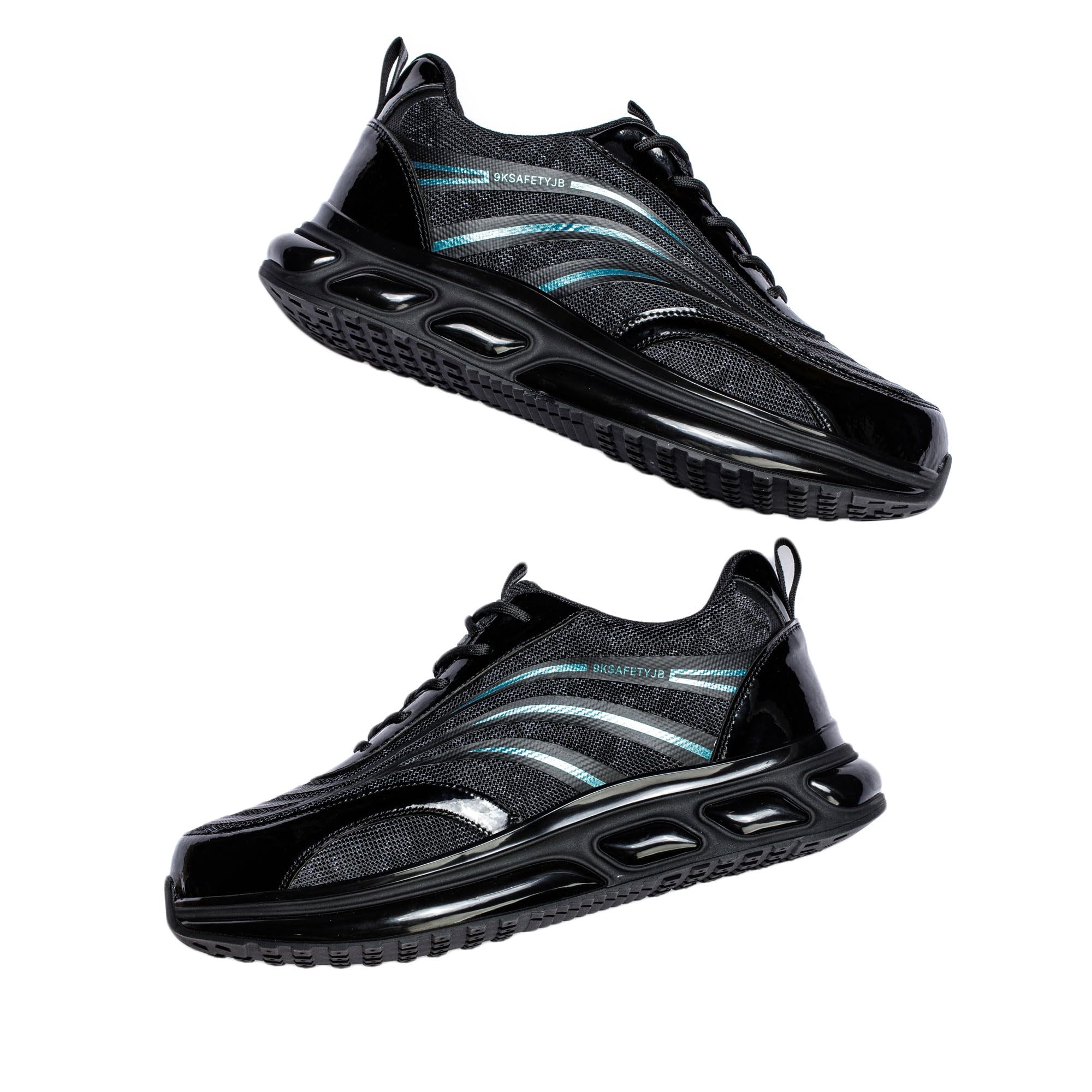 Jueshanzj Breathable Labor Insurance Shoes Men's Labor Insurance Shoes Anti-Smash Anti-Puncture Safety Shoes Blue 10