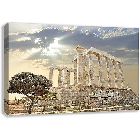 Amazon Com Ancient Greek Ruins Athens Greece Canvas Wall Art 30 X 18 75 X 45cm Posters Prints