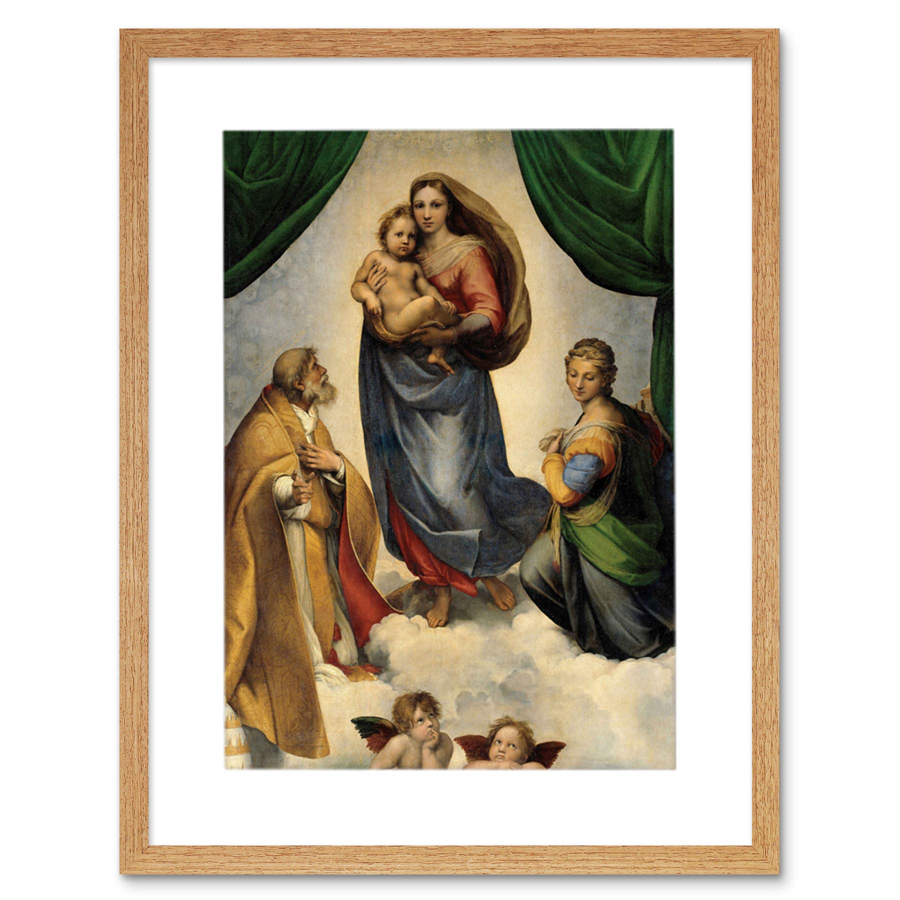 Srstine Madonna Raphael プレイマット OMA Amazon.com: Raphael The Sistine Madonna Extra Large Art Print Wall