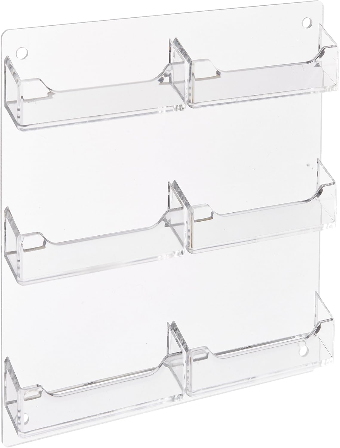 Azar 252223 Twelve-Pocket Wall Mount Business Card Holder, 2-Piece Set