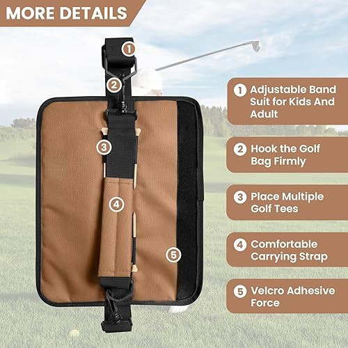 Miniatura 74 de FINGER TEN Bolsa para palos de golf, mini, ligera, para hombres, mujeres, mujeres, niños, con/sin bolsa de bola, portátil para campo de conducción