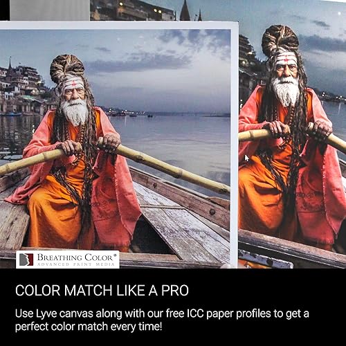 Miniatura 5 de Papel de lona mate Lyve de alta calidad perfecto para su uso en marcas y modelos profesionales de impresoras Epson, Canon y HP preferidas por