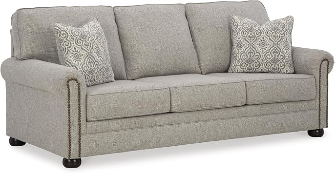 Signature Design by Ashley Queen Sleeper Sofa Couch Bed, Dune Beige