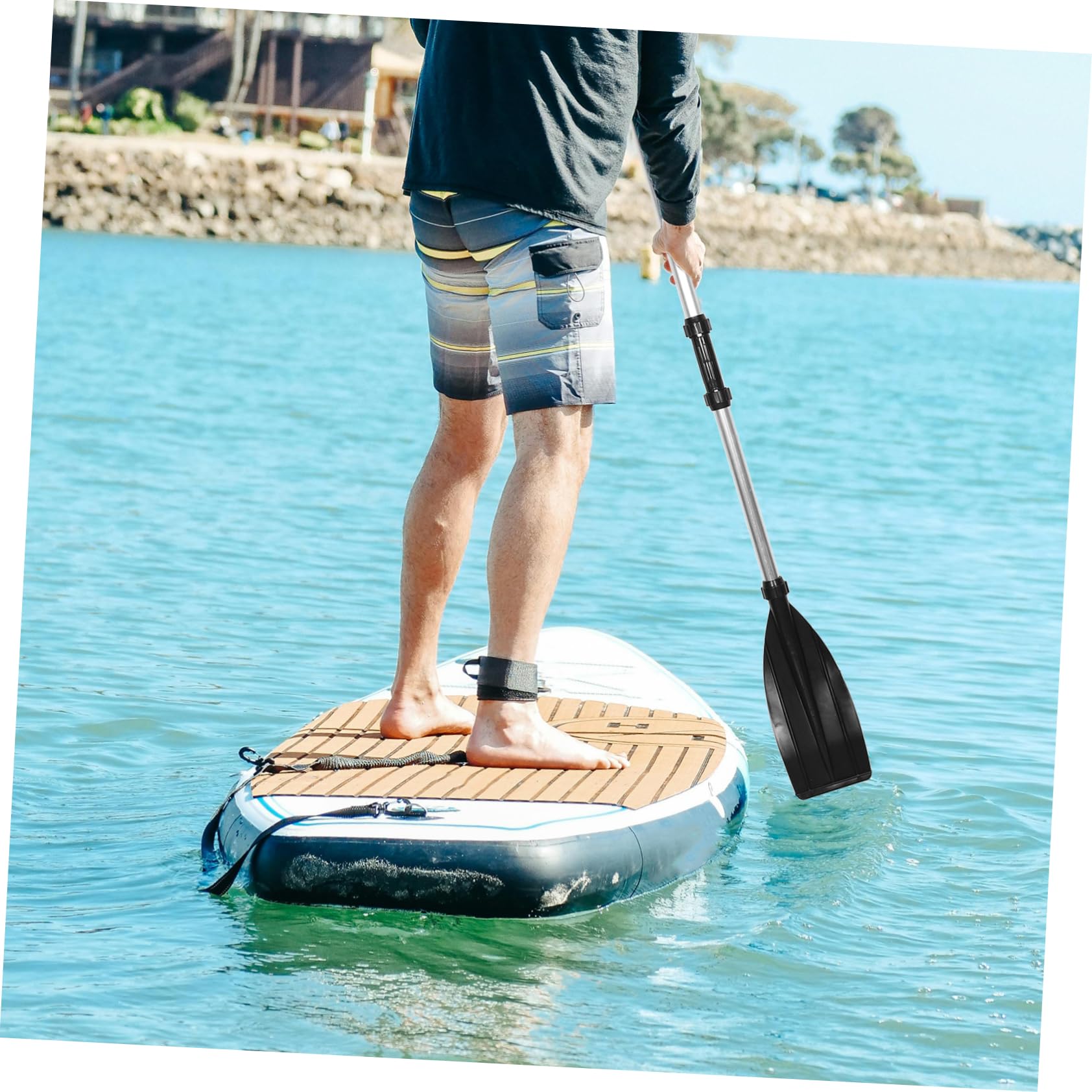 DECHOUS Kajakruder Aus Aluminiumlegierung Für Paddelboote Ersatz-kanupaddel Für Kleine Boote Paddelpropeller Mit Rutschfestem Griff Leicht Und Robust Für Aufblasbare Boote