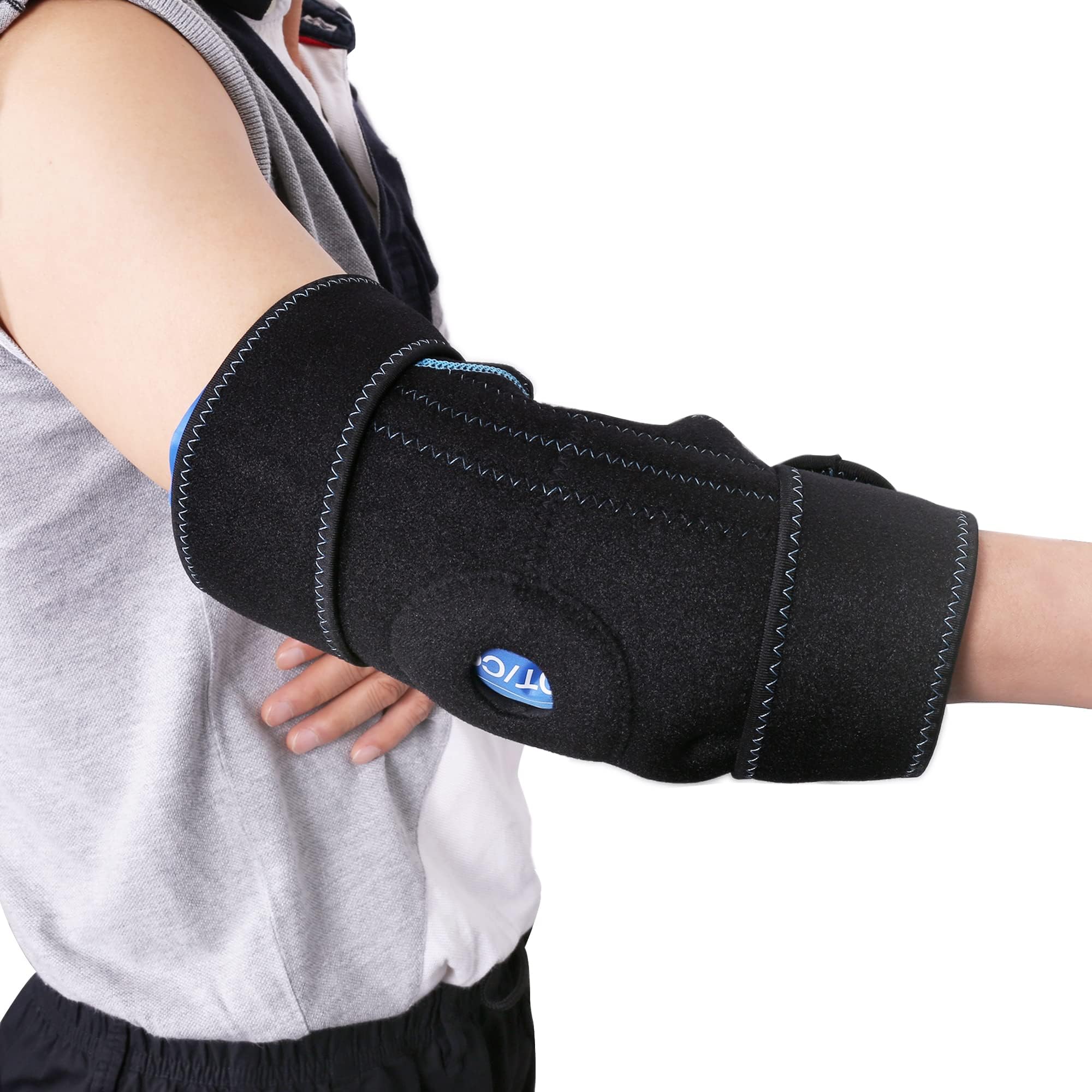 LotFancy Elbow Ice Pack, Reusable Gel Pack with Brace Wrap, Hot Cold Therapy