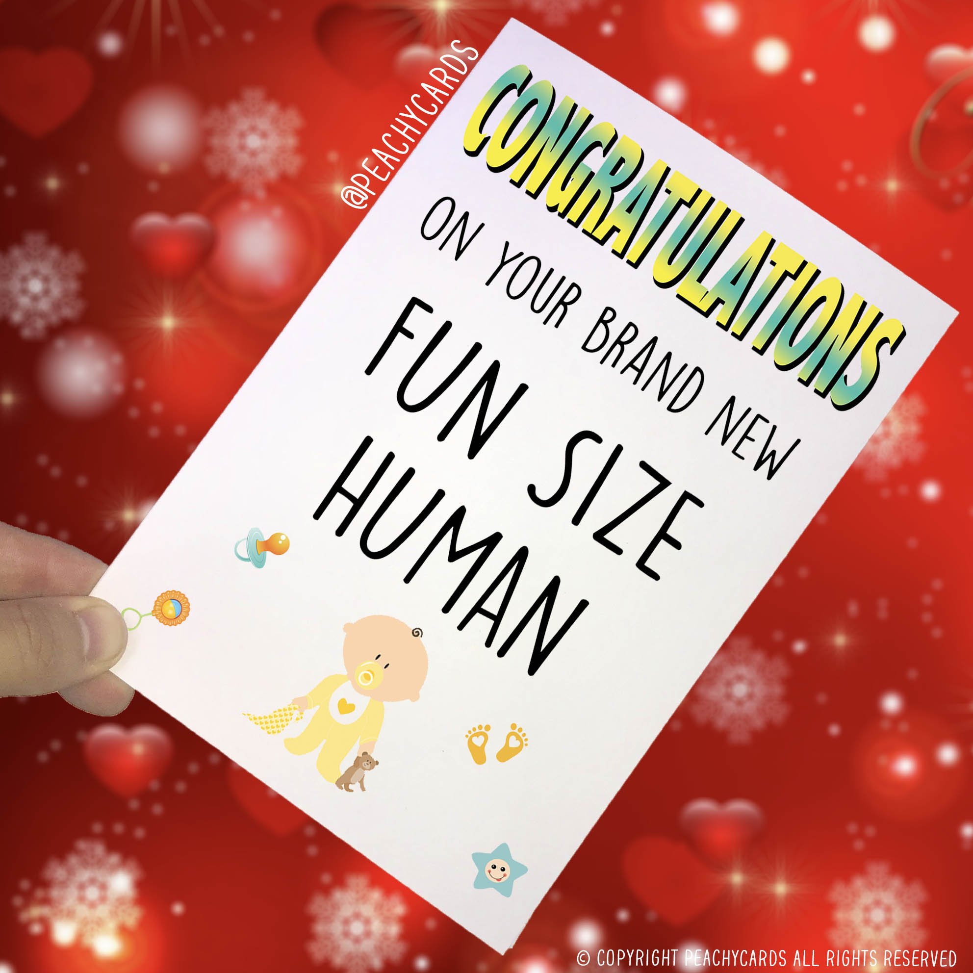 Funny New Baby Card, New Mum Card, New Dad Card, New Parents, Card for Couple, Congratulations, New Baby Card, Funny Greeting Card PC233