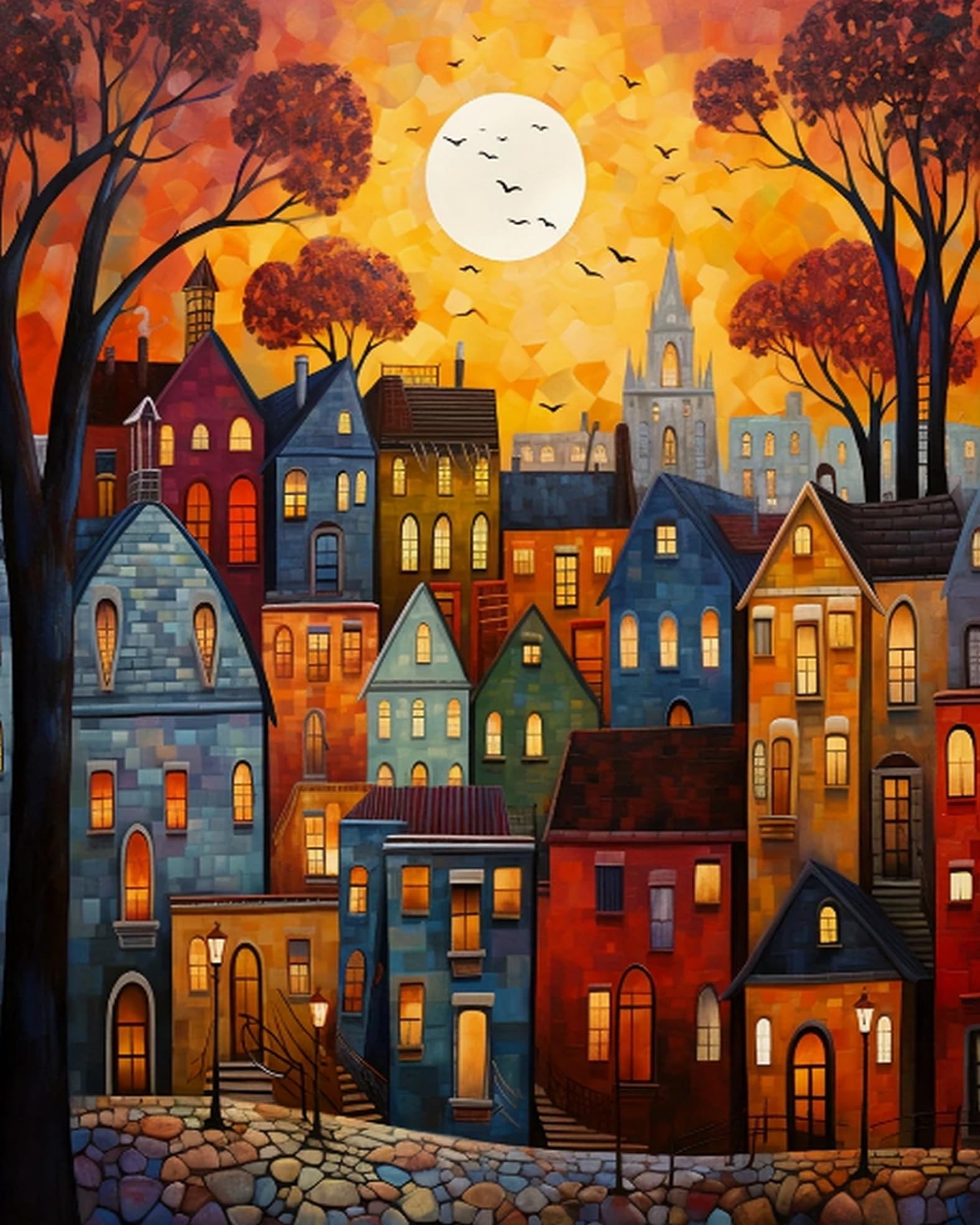 Amazon | FDVDKZKY(小さな店)刻印されたクロスステッチキット