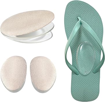 Adjustable Arch Support Shoe Insoles for Flat Feet/High Arch, 3-Layer Gel Arch Inserts for Plantar Fasciitis, Adhesive Arch Pad for Relieve Pressure and Feet Pain.