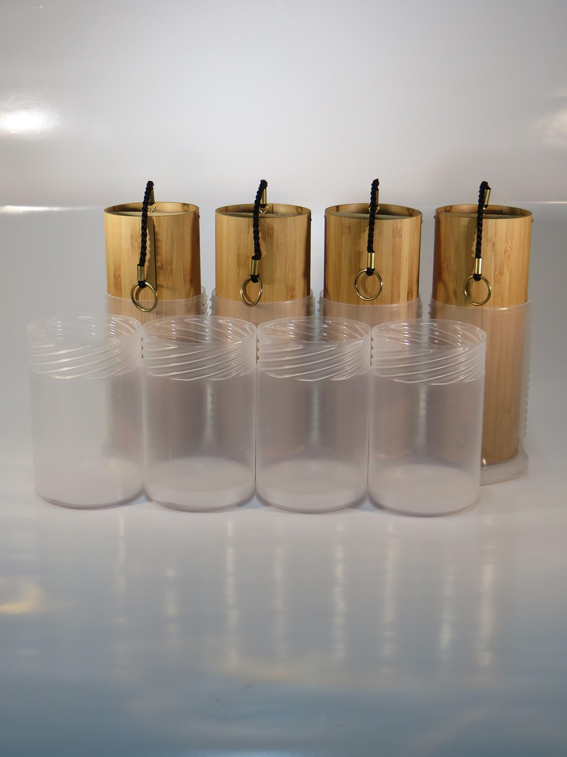 Koshi Wind Chimes Set of 4 (Fire, Earth, Water, Wind) + Transport Box, Wind Chime, Sound Therapy, Garden Decoration, Glockenspiel