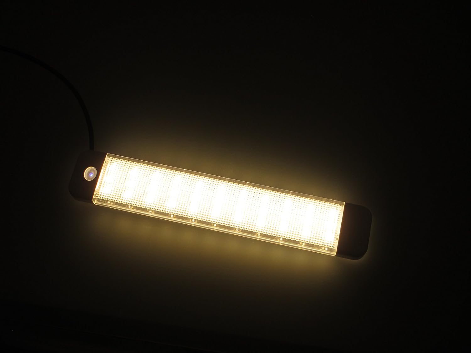 Pactrade Marine Boat Car RV Bur LED Courtesy Ceiling Light 10-30V Touch Switch Warm White/Blue