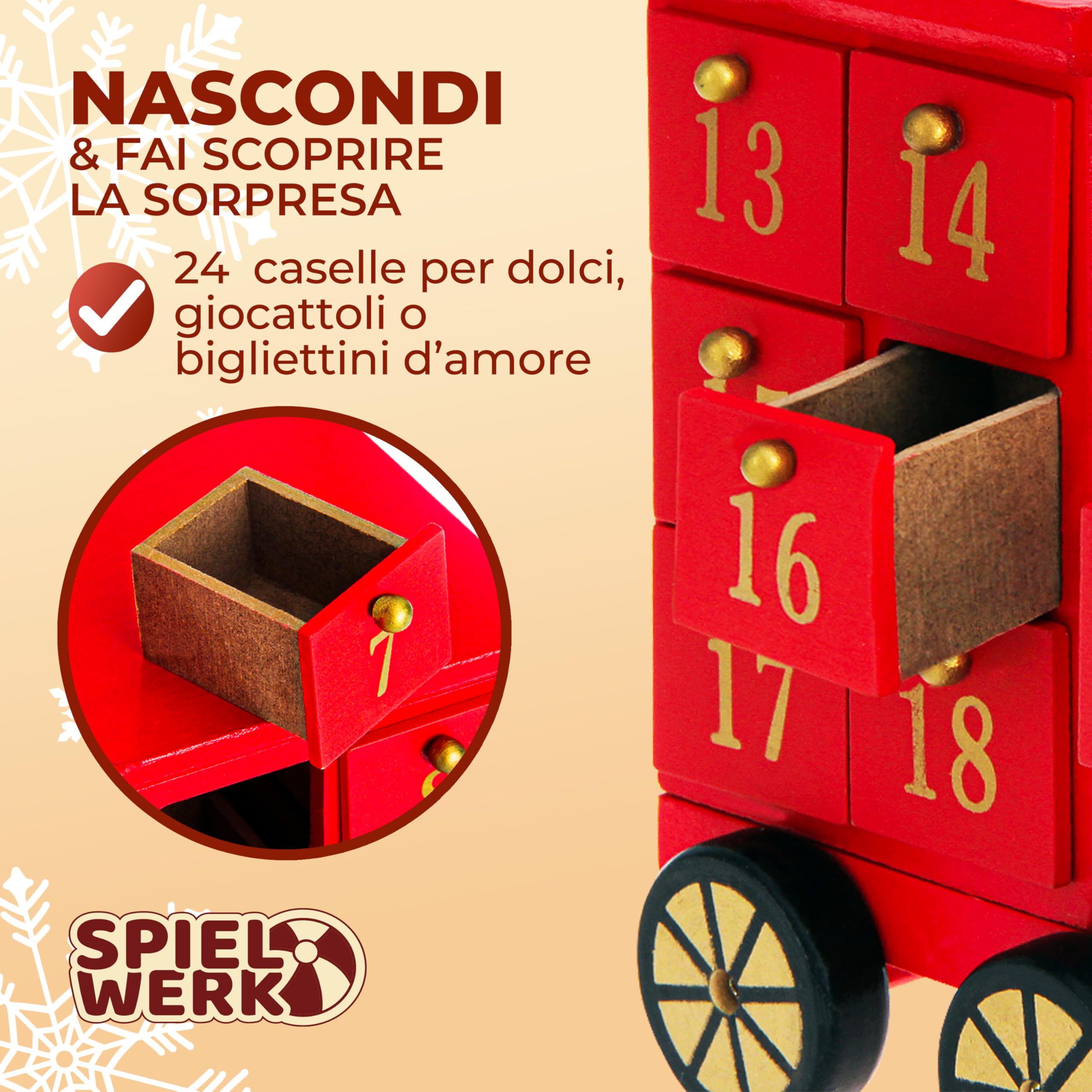Bburago - Calendario dell Avvento, dietro ad ogni finestra una sorpresa, 24 regali da scoprire, costruisci la cittÃ giorno dopo