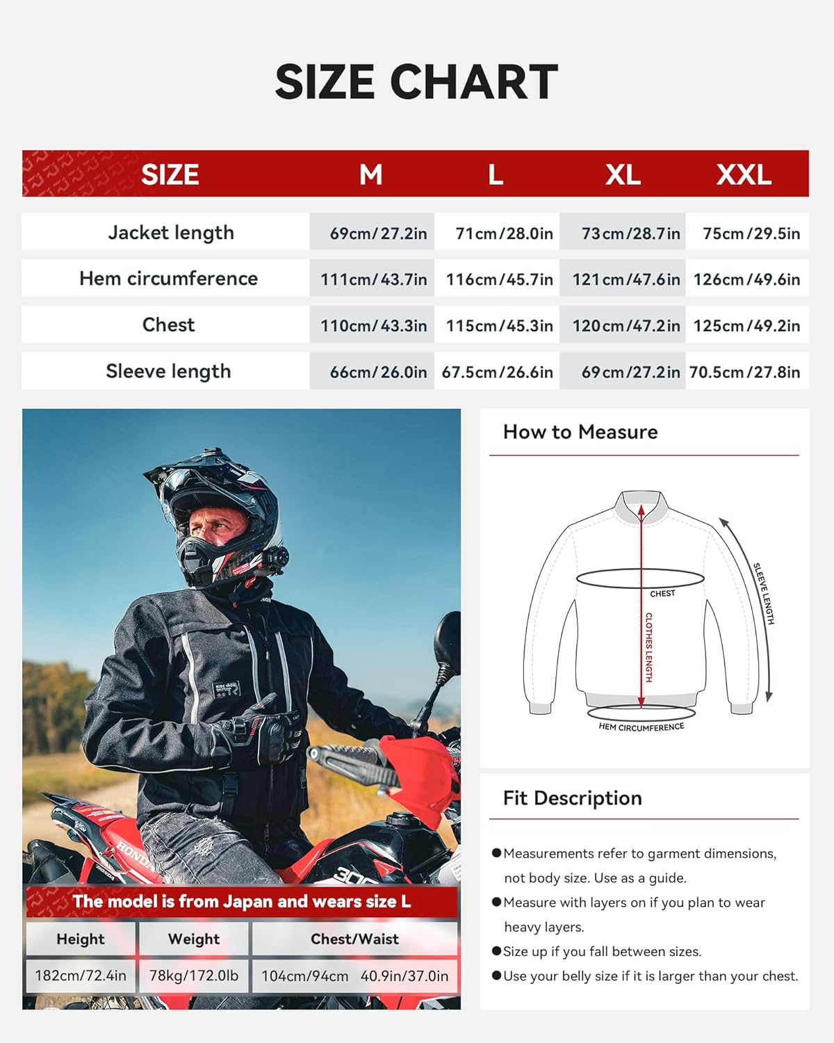 Winter Motorcycle Jacket Men Armored Reflective Removable Liner Motorbike Riding Jackets Breathable Mesh Windproof M - Image 8