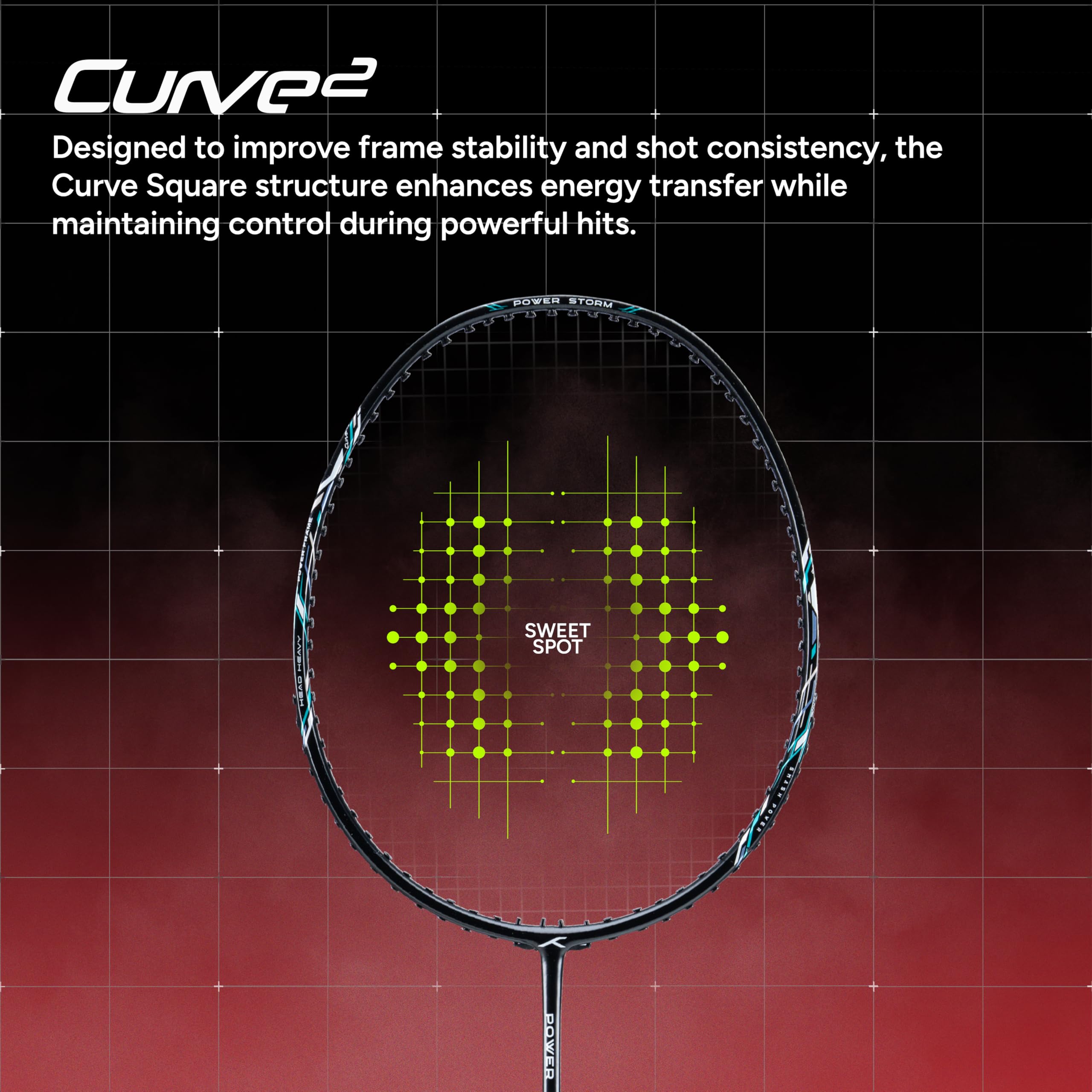 Hundred Power Storm Badminton Racket - Attack! -6 Hundred Power Storm Badminton Racket - Attack! -6