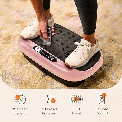 Miniatura 30 de Lifepro Vibration Plate Exercise Machine with Magnetic Acupoints - Full Body Vibration Platform for Beginners and Recovery - Ideal Lymphatic Negro