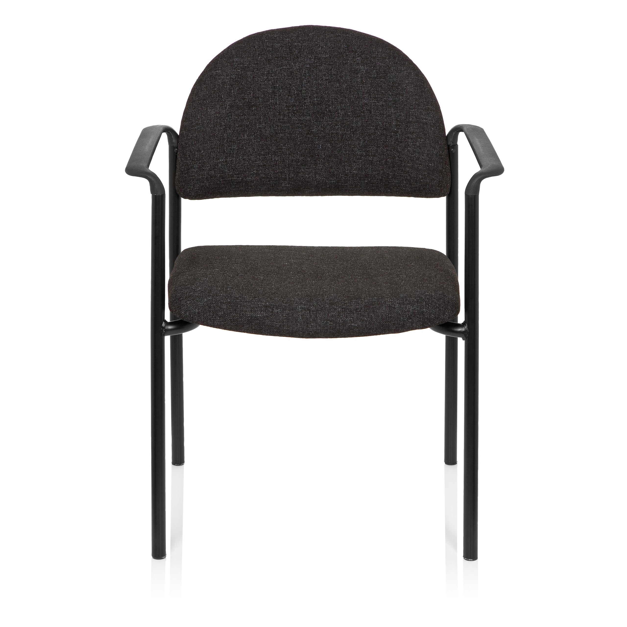 HJH Office 704331 conferenza rivestita XT 700 Riunioni con Braccioli, Visitatore, Tessuto Grigio