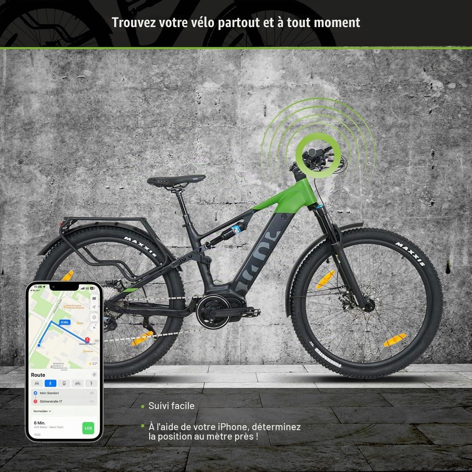E-SUV M5T Centro Vélo électrique 29" avec Moteur Central 110 Nm, 12 Vitesses, Suspension Avant et arrière, Find My, jusqu'à 180 km, vélo électrique pour Homme et Femme avec Porte-Bagages