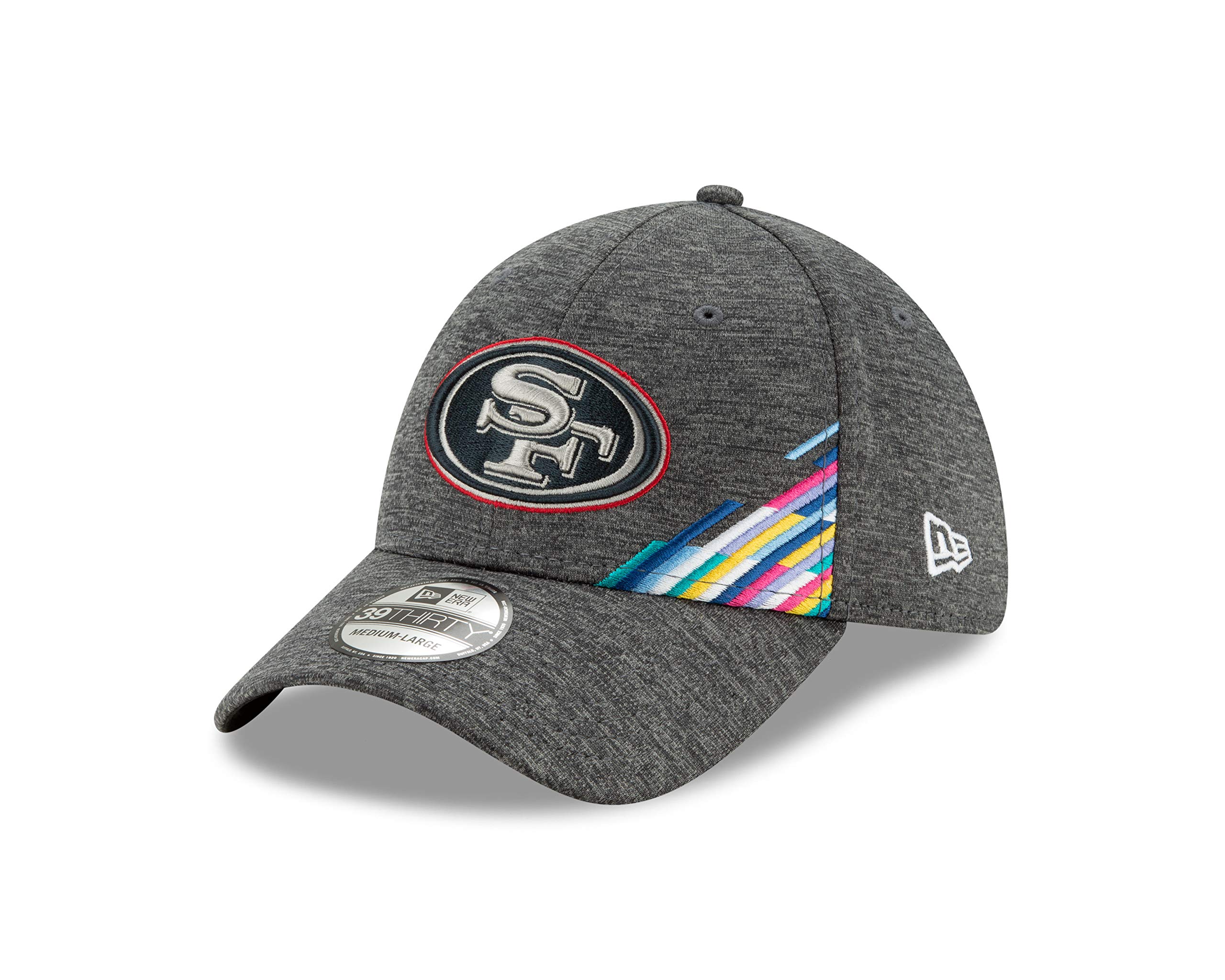 New Era 49Ers-Graphite San Francisco 49Ers 39Thirty Stretch Cap Nfl 2019 On Field Crucial Catch Graphite - S-M