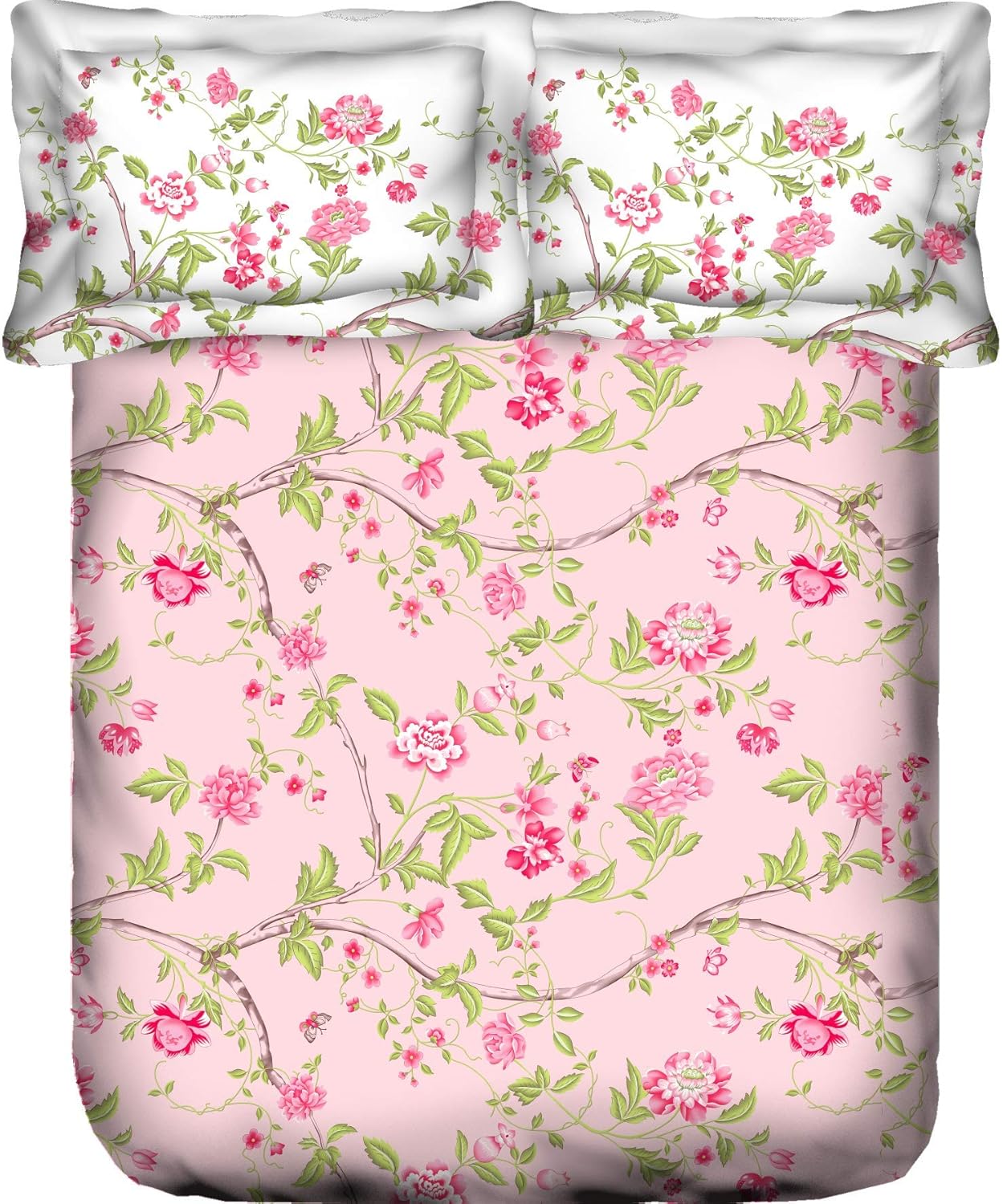 Buy Portico New York Blossom King Size Fitted Bed Sheet Online at Low