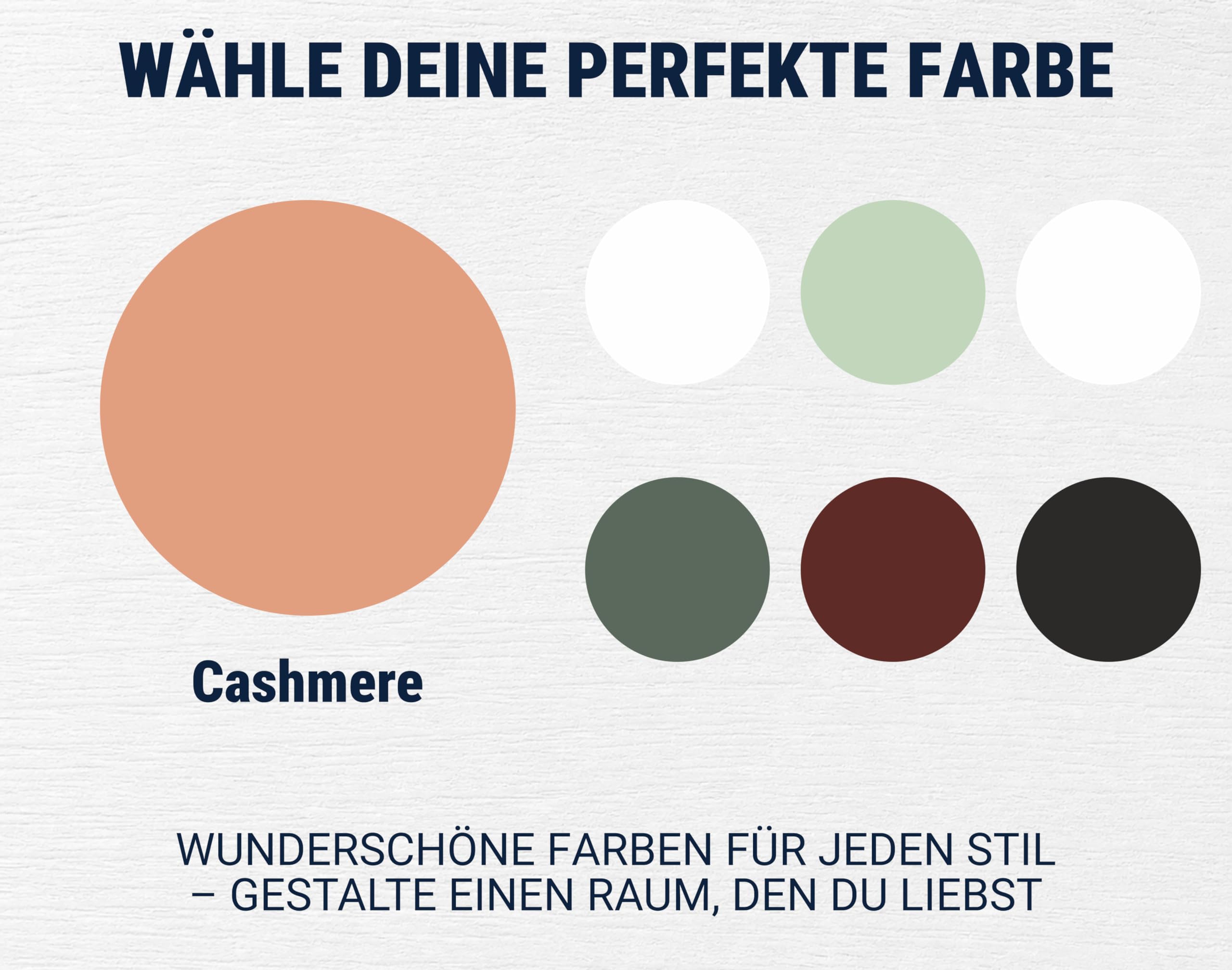 Vernice per mobili per legno e metallo, a base d'acqua, vernice per legno, metallo, cashmere, 2,5 l