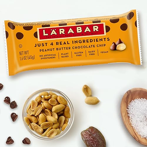 Miniatura 9 de Larabar - Chips de chocolate con mantequilla de maní barra de frutas y nueces veganas sin gluten barras de 16 onzas 12 unidades
