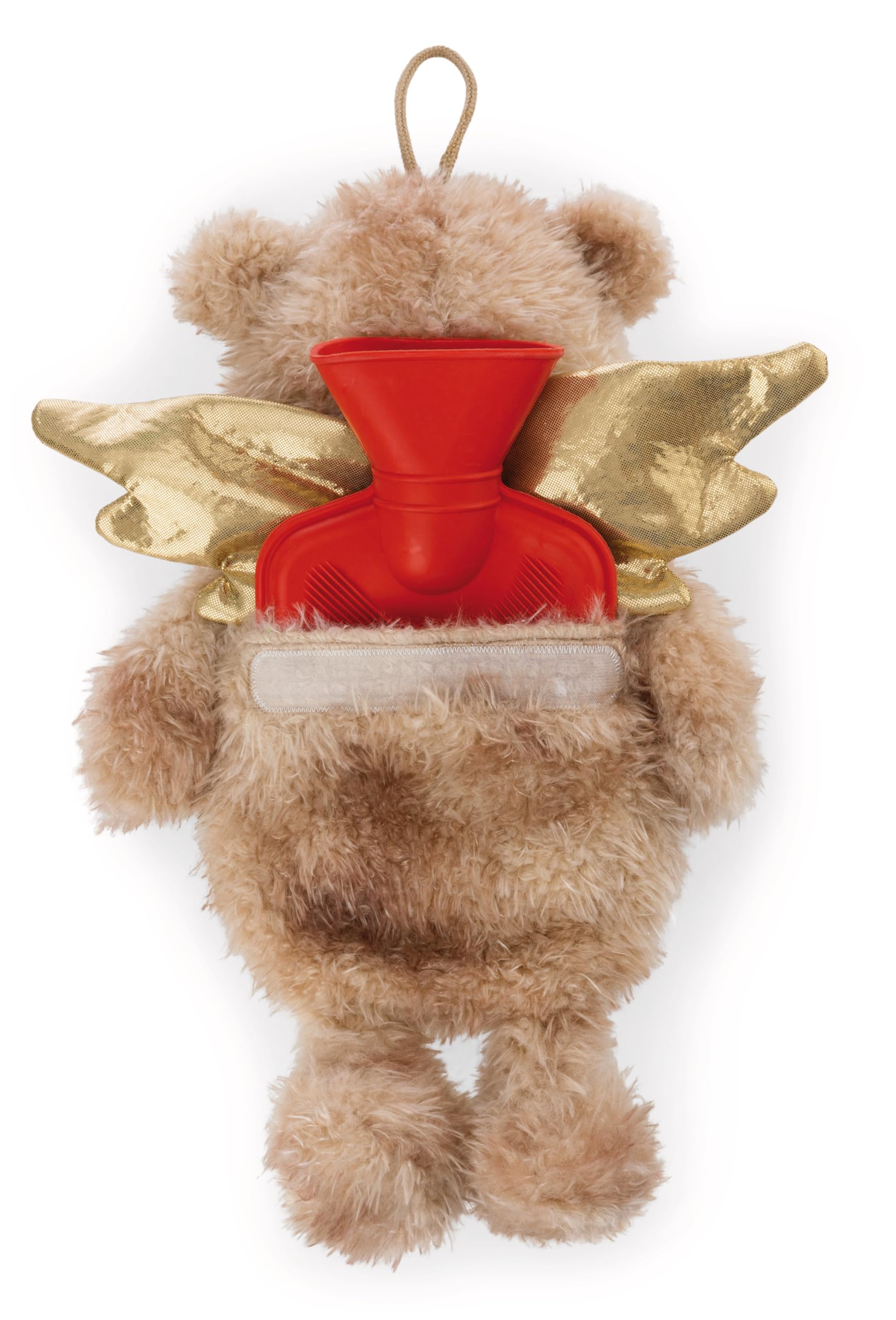 NICI Wärmflasche Schutzengel Bär La La Bearie 300ml 35cm - braun - Kuscheliges Wärmetier ab 10 Monaten – Plüschtier-Wärmflasche, Wärmebeutel für Kinder und Erwachsene | 61936