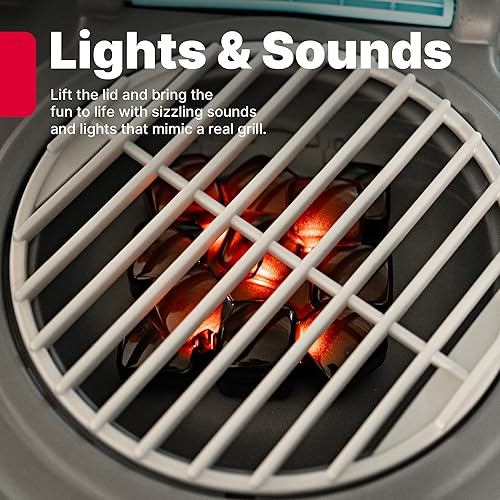 Miniatura 3 de Step2 Grill & Go - Carrito de barbacoa con luces y sonidos para niños, juguete de juego para niños a partir de 3 años, duradero, fácil de montar,