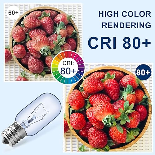 Miniatura 5 de AMI PARTS T8 25W Foco de Refrigerador 297048600 241552802 Azul Compatible con Refrigerador Electr-olux Frigi-daire Foco de Refrigerador 1056577