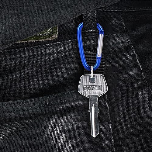 Miniatura 5 de 2" Aluminum Carabiner Clip D Ring Carabiners Small Carabiner Keychain Spring Snap Hooks, Mini Carabiner Clip Set for Keys, Dog Leash, Camping Hiking