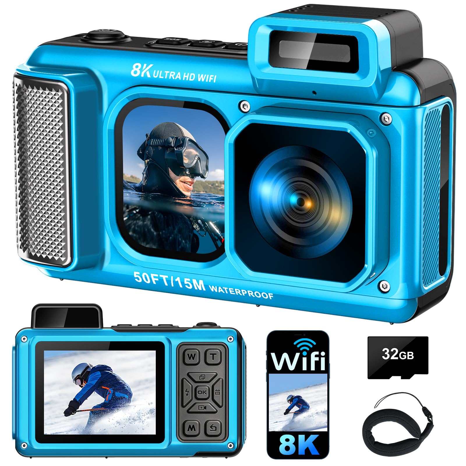 SiSuSy 8K Underwater Camera, 90MP