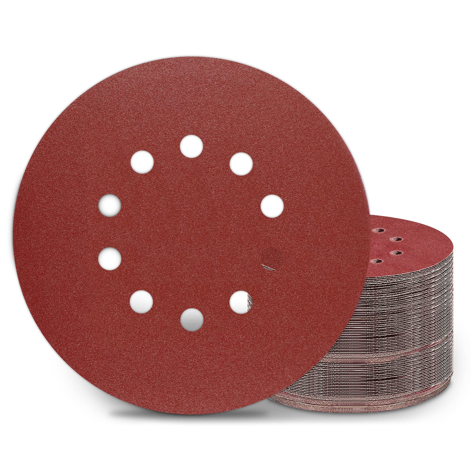 KONGMING 25 Piezas Disco Lija 225 mm Grano 40 10 Agujeros para Lijadora de Paredes Y Techos — view 9