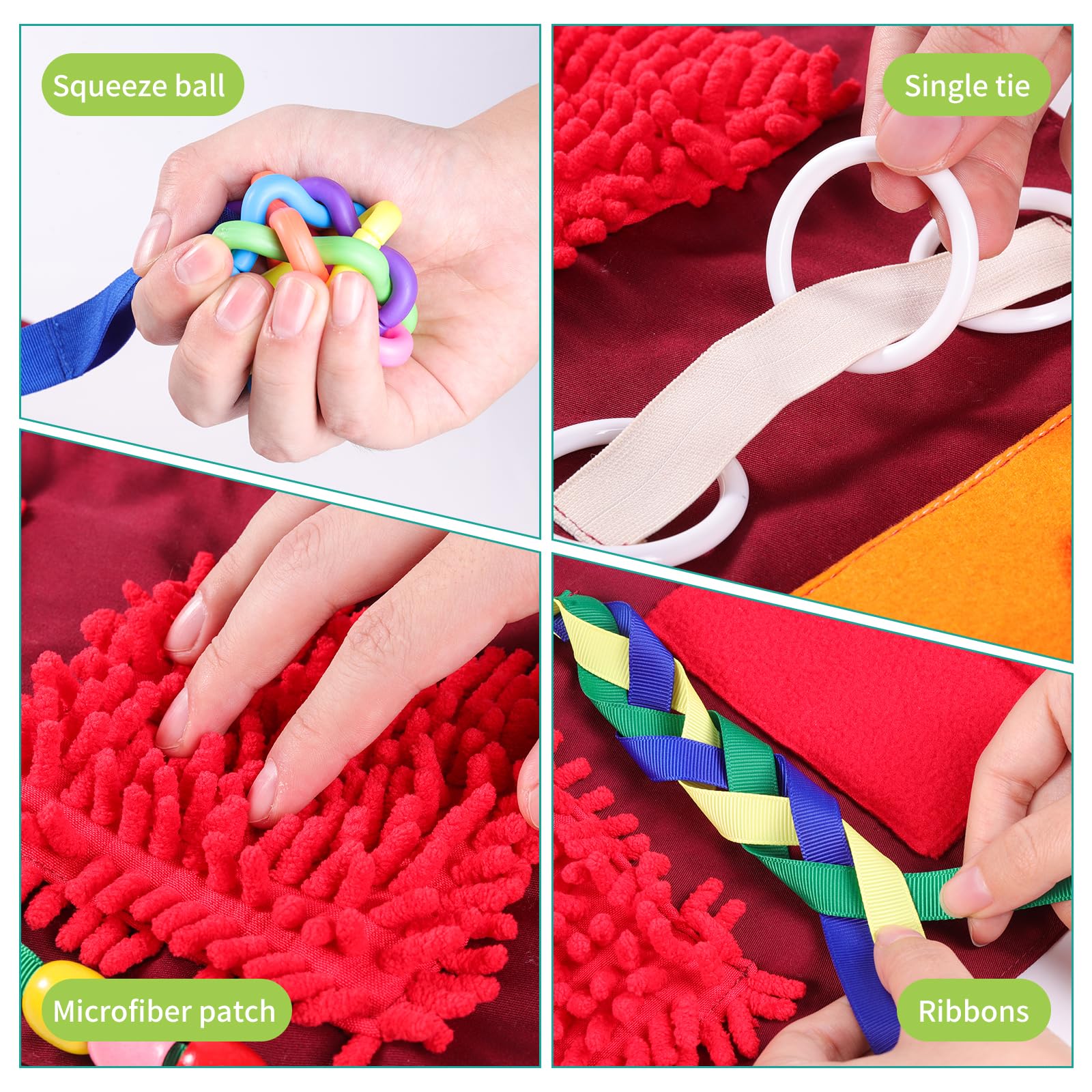 Manta y manguito antiestrés para perros adultos con demencia, Alzheimer, actividades para personas mayores y personas mayores, juego de regalo y juguete para Alzheimer o demencia, juguetes sensoriales