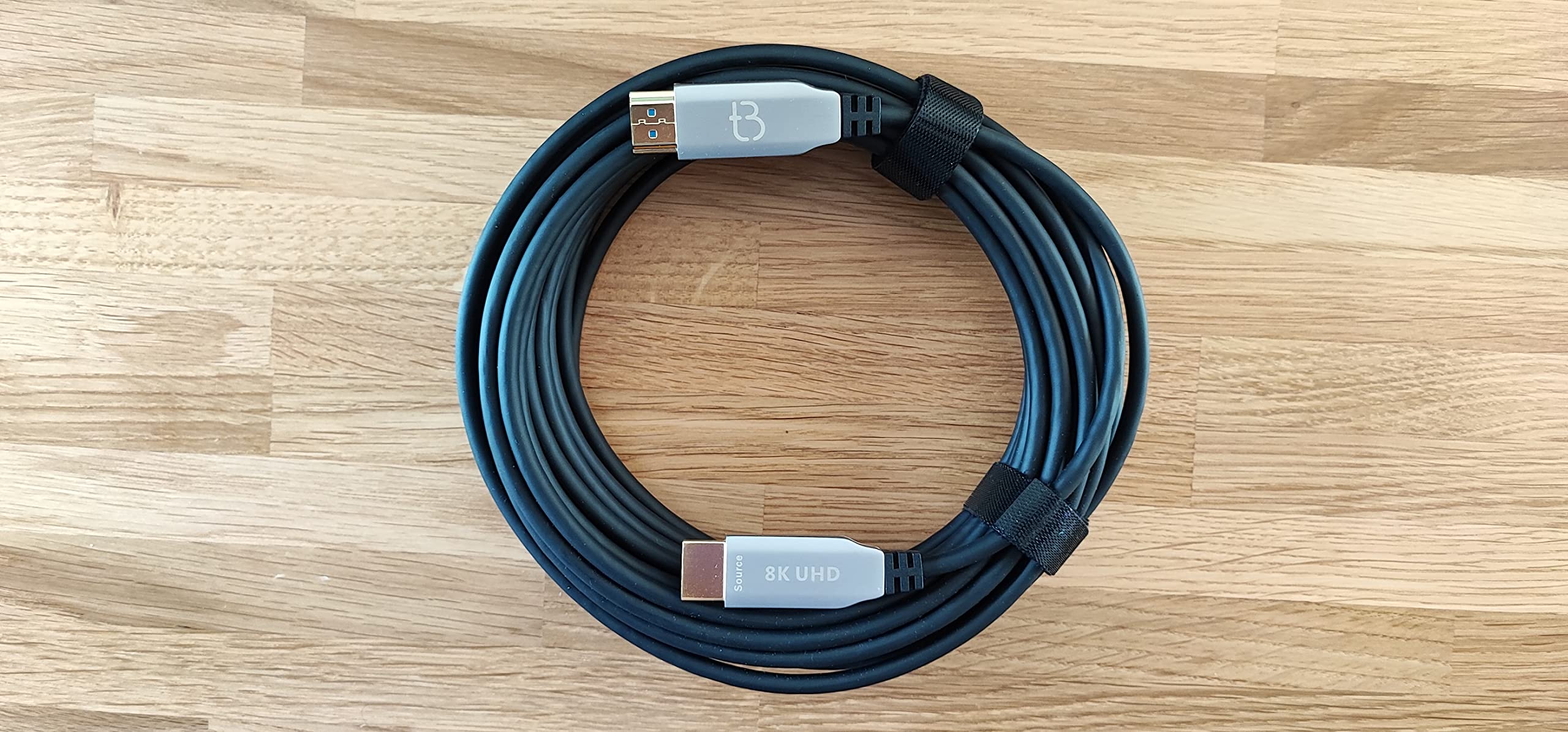 Cavo ottico 8K HDMI Fibre 15M HDMI 2.1 48Gbps 8K @ 60Hz 4K @ 120Hz Dynamic HDR/eARC/HDCP 2.2/3D Slim Flessibile per HDTV/Projector/Home Cinema/TV Box/Gaming Box