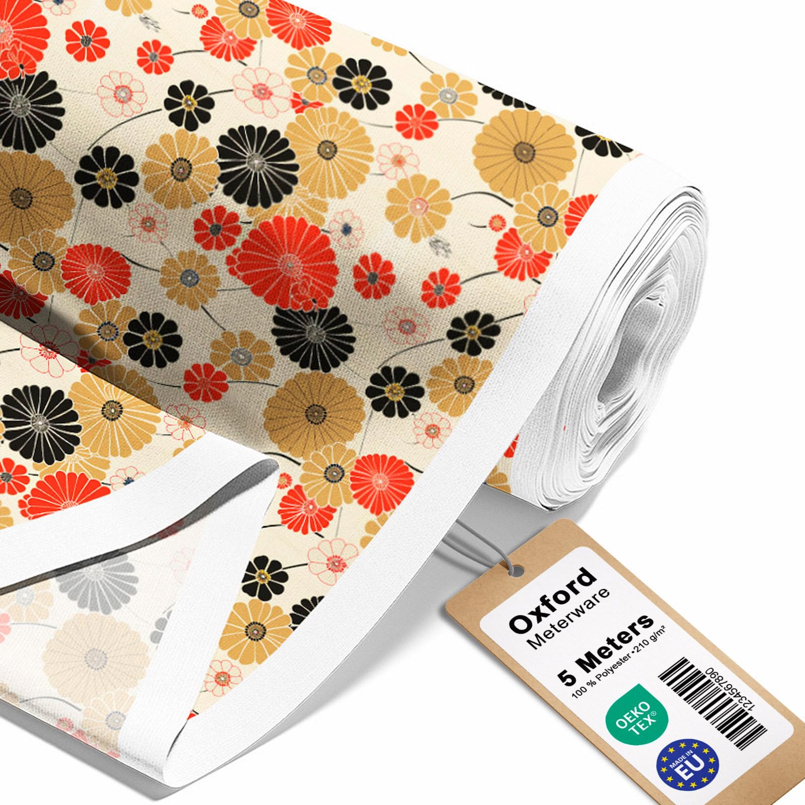 HEKO PANELS Tela Oxford impermeable primavera flores japonesas 5 metros 155