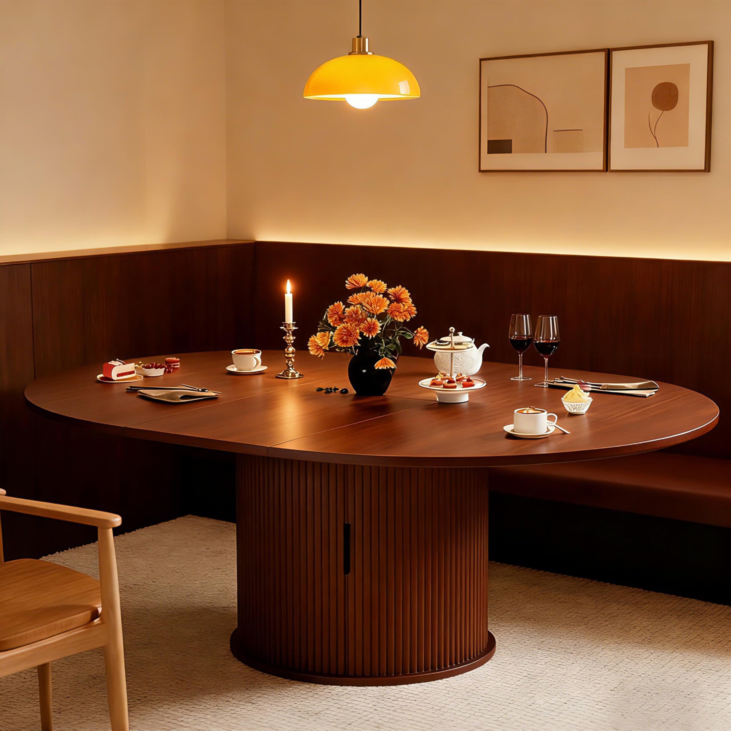 Wildhome Extendable Round Dining Table