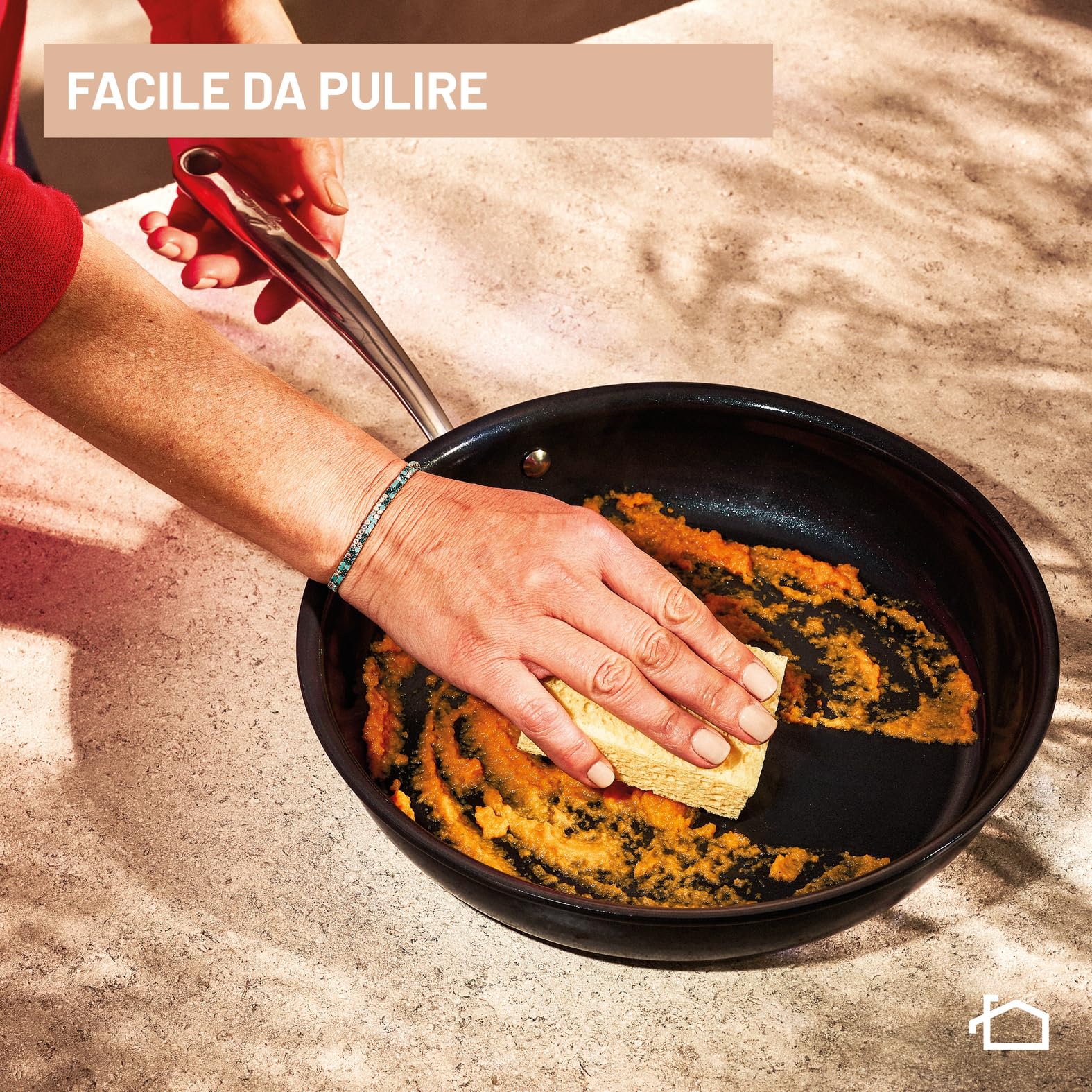 Lagostina Desideria, Wok 28 cm, Rivestimento in Ceramica Antiaderente, Progettata per Durare, Adatta all'Induzione, 010275041828