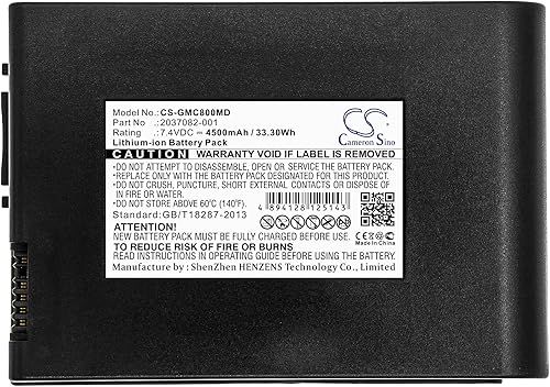Miniatura 3 de Cameron Sino Batería de 4500 mAh compatible con GE MAC 800, MAC800