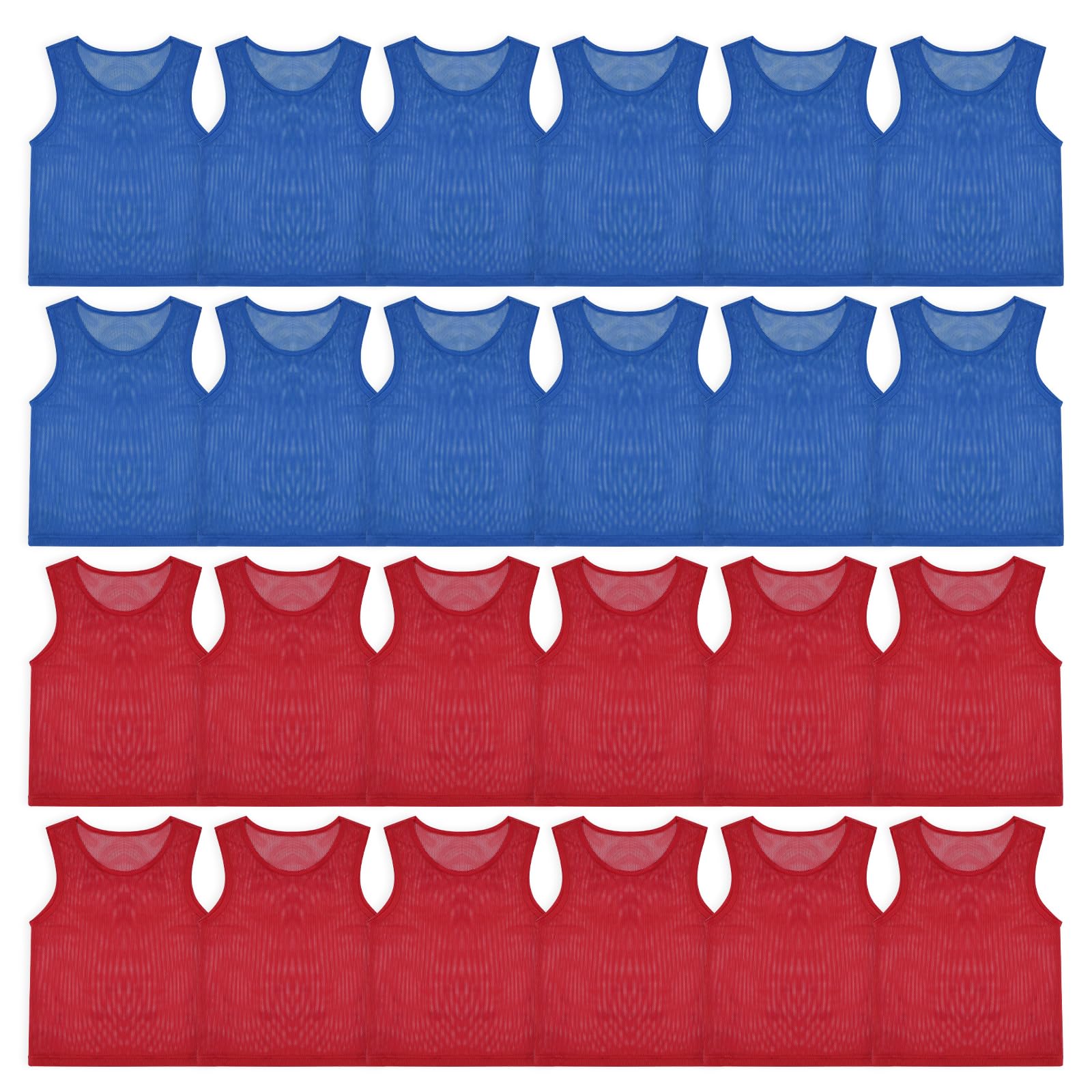 Pinnies, Soccer Pennies for Youth &amp; Adults, Scrimmage Vests 6/12/24 Pcs