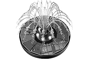 SZMP Solar Water Fountain 2024 Upgraded 100% Glass Panel - Solar Powered...